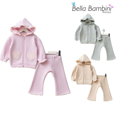Bupper Baby Girls Heart Pocket Legging Set
