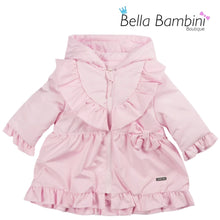 Load image into Gallery viewer, Mintini Girls Pink Ruffle Bow Summer Jacket