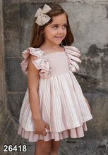 Load image into Gallery viewer, PRE ORDER Dbb Collection Older Girls Blush Stripe Dress
