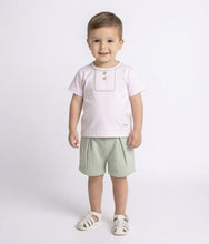 Load image into Gallery viewer, Mintini Boys Mint Jacquard Jam Set
