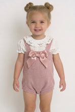 Load image into Gallery viewer, Sardon Baby Girls Knit Dusty Romper