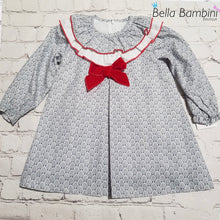 Load image into Gallery viewer, Baby Ferr Girls Red Bow Dress