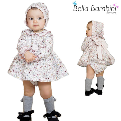 Dbb Collection Baby Girls Pink Floral Dress PRE ORDER
