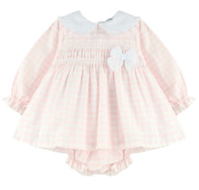 Load image into Gallery viewer, Dulce De Fresa Girls Pink Check Dress