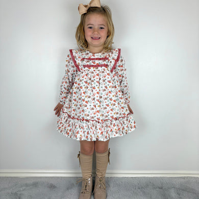 Baby Ferr Girls Pumpkin Print Dress