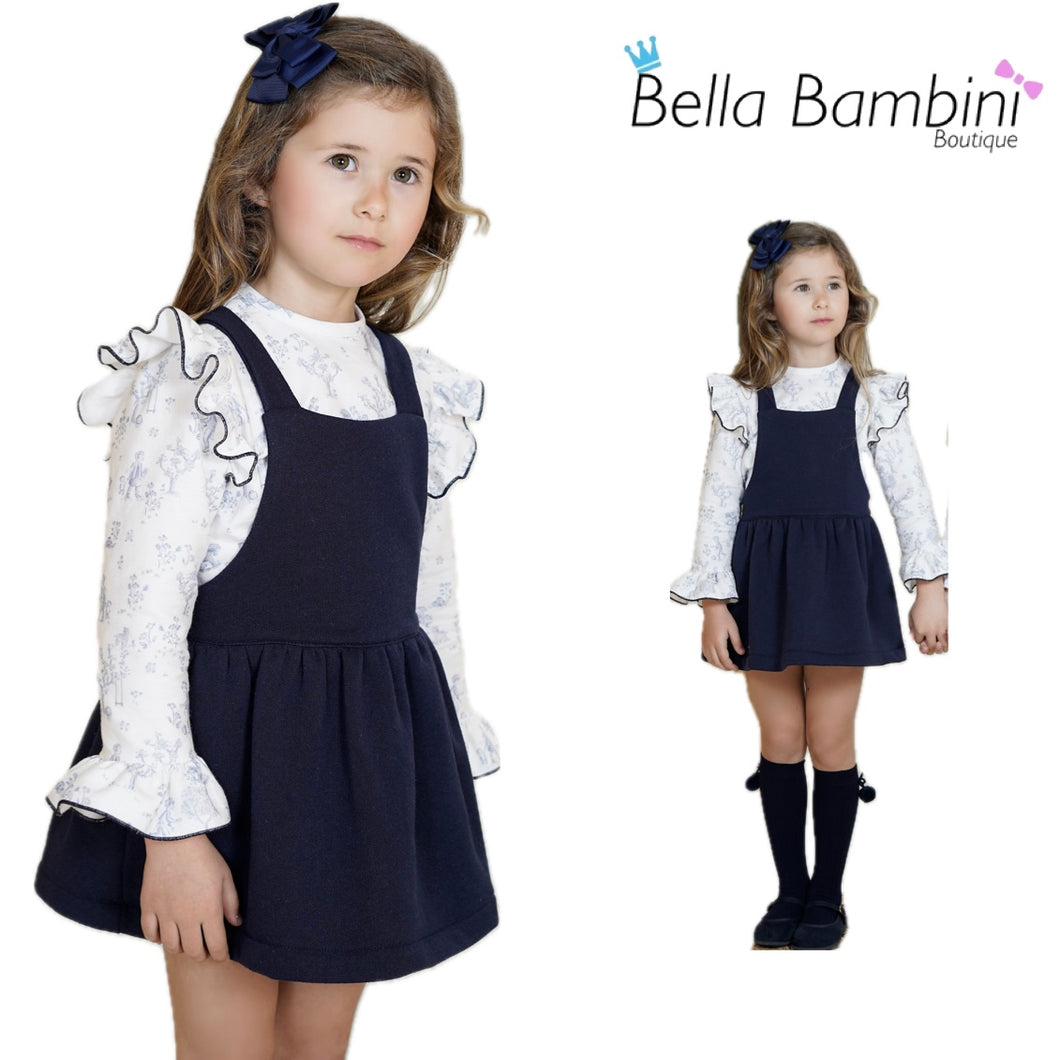 Dbb Collection Older Girls Navy Pinafore Dress PRE ORDER