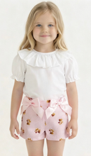 Load image into Gallery viewer, Ceyber Girls Pink Teddy Short Set