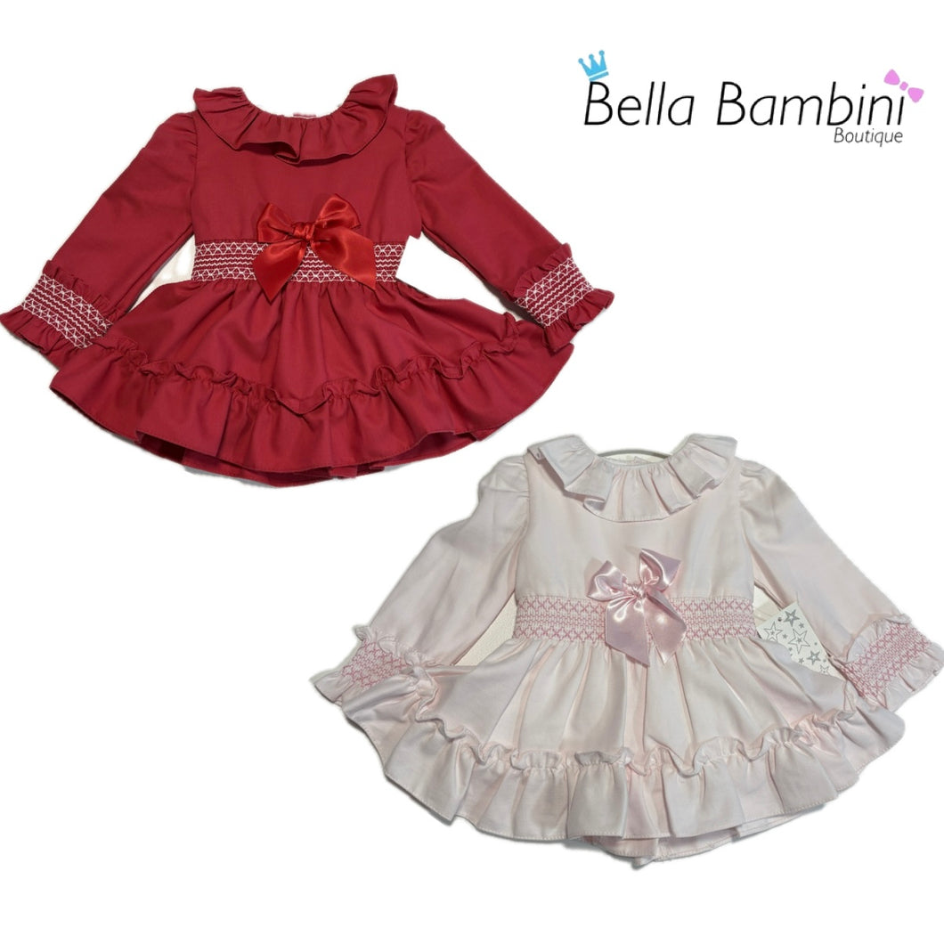 Little Star Baby Girls Smock Dress