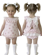 Load image into Gallery viewer, Ceyber Baby Girls Pink Teddy Bear Open Back Jam