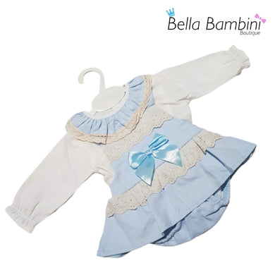 Baby Girls Blue Romper Set