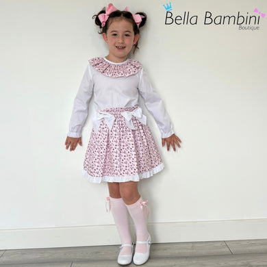Ceyber Girls Candy Cane Skirt Set