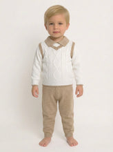 Load image into Gallery viewer, Beau Kid Beige Two Piece Knit Set