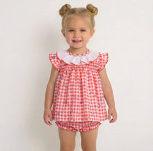 Load image into Gallery viewer, Baby Ferr Baby Girls Floral Gingham Dress