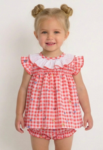 Load image into Gallery viewer, Baby Ferr Baby Girls Floral Gingham Dress