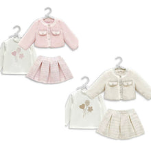 Load image into Gallery viewer, Giorgio Bambini Baby Girls Fur Jacket Skirt Set