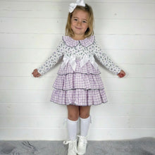 Load image into Gallery viewer, Ceyber Girls Lilac Gingham Summer Coat