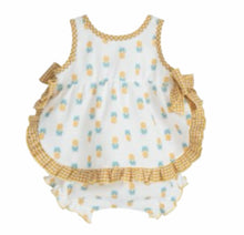 Load image into Gallery viewer, Calamaro Baby Girls Pineapple Dress Set