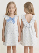 Load image into Gallery viewer, Rapife Girls Blue Floral Dress Set