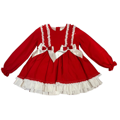 Ceyber Red Double Bow Dress