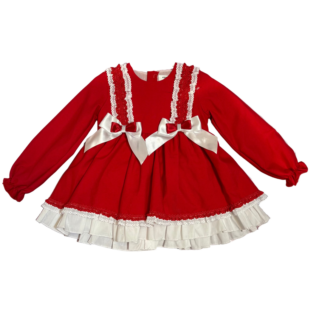 Ceyber Red Double Bow Dress