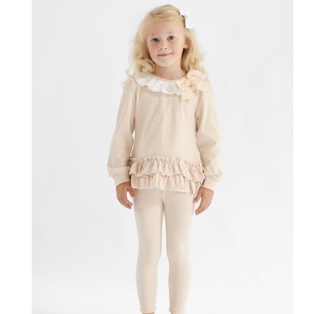 Beige leggings kids best sale