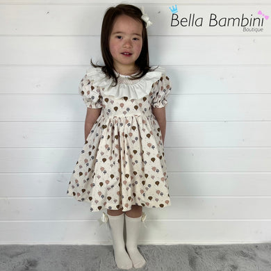 Ceyber Girls Hot Air Balloon Smocked Collar Dress