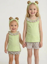Load image into Gallery viewer, Rapife Girls Lime Floral Set