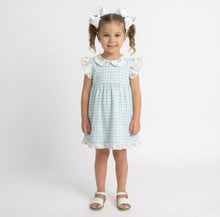Load image into Gallery viewer, Babidu Girls Safari Gingham Dress