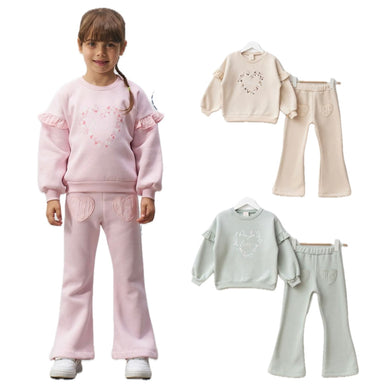Bupper Older Girls Heart Legging Set