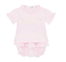 Load image into Gallery viewer, Blues Baby Pink Frill Jam Set
