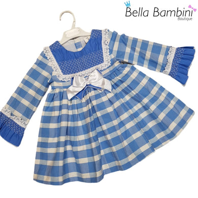 Ceyber Older Girls Blue Check Dress