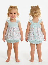 Load image into Gallery viewer, Babidu Baby Girls Mint Aquarium Dress