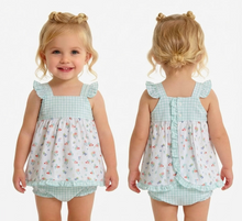 Load image into Gallery viewer, Babidu Baby Girls Mint Aquarium Dress