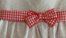 Load image into Gallery viewer, Rapife Girls White &amp; Orange Gingham Dress