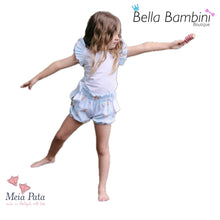Load image into Gallery viewer, Meia Pata Rabbit Blue Bubble Shorts and Top