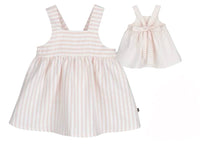 Load image into Gallery viewer, Calamaro Girls Pink Stripe Dress