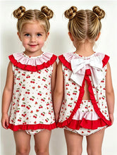 Load image into Gallery viewer, Ceyber Baby Girls Watermelon &amp; Cherry Open Back Jam Set