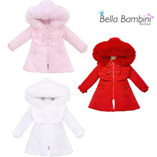 Load image into Gallery viewer, Wee Me Baby Faux Fur Hood Coat