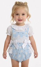 Load image into Gallery viewer, Ceyber Baby Girls Blue Bunny Romper
