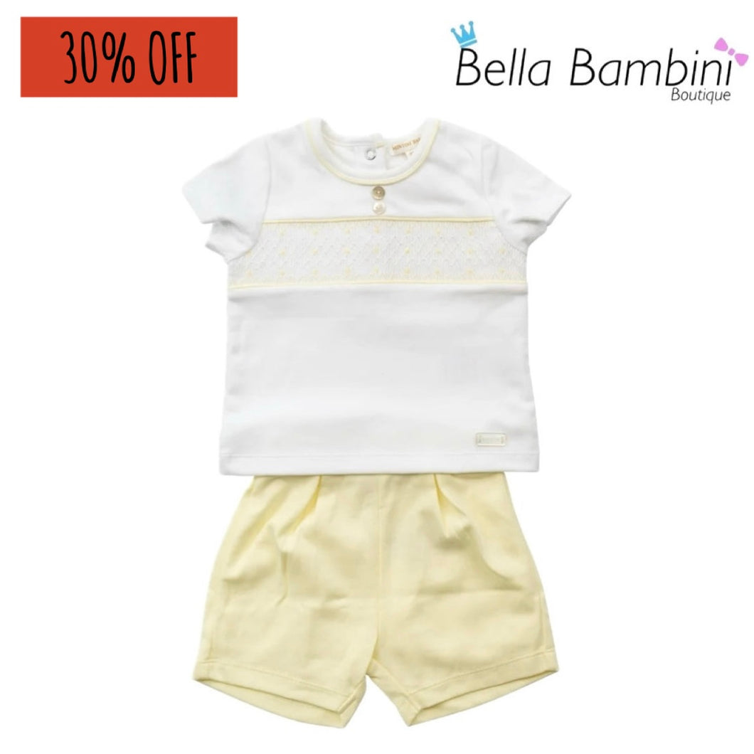 Mintini Baby Boys Lemon Short Set