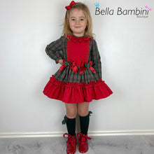 Load image into Gallery viewer, Ceyber Green Tartan Dress