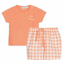 Load image into Gallery viewer, Calamaro Older Boys Peach Short Set