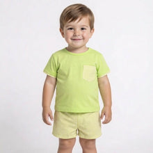 Load image into Gallery viewer, Rapife Baby Boys Lime Stripe Short Set