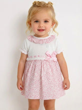 Load image into Gallery viewer, Sardon Baby Girls Pink Floral Dress