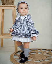 Load image into Gallery viewer, Dbb Collection Baby Girls Navy Blue Dress PRE ORDER