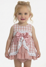 Load image into Gallery viewer, Ceyber Baby Girls Dusky Check Frill Dress