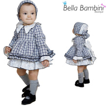 Load image into Gallery viewer, Dbb Collection Baby Girls Navy Blue Dress PRE ORDER