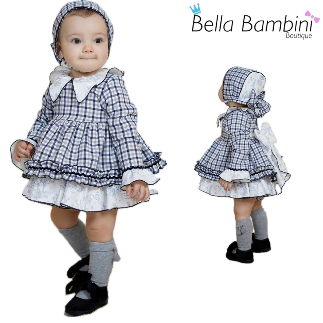 Dbb Collection Baby Girls Navy Blue Dress PRE ORDER