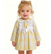 Load image into Gallery viewer, Ceyber Girls Yellow Check Coat