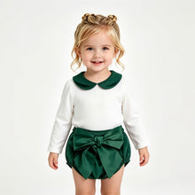 Load image into Gallery viewer, PRE ORDER Calamaro Baby Girls Emerald Velvet Jam Set
